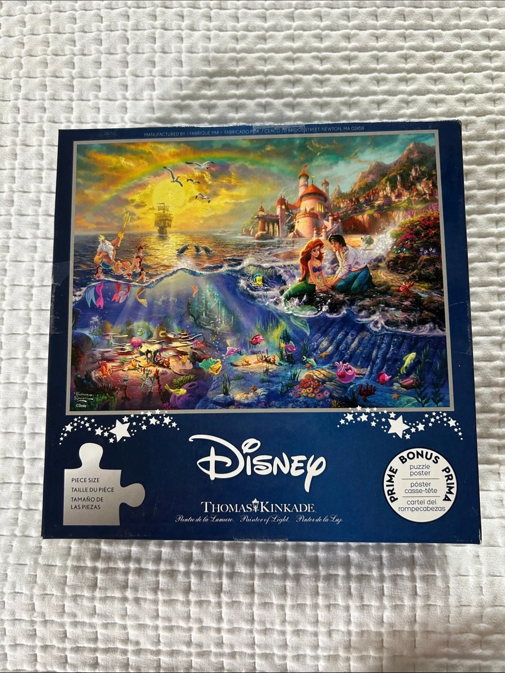 Thomas Kinkade Disney The Little Mermaid 300 PC Puzzle 24 x 18 preowned